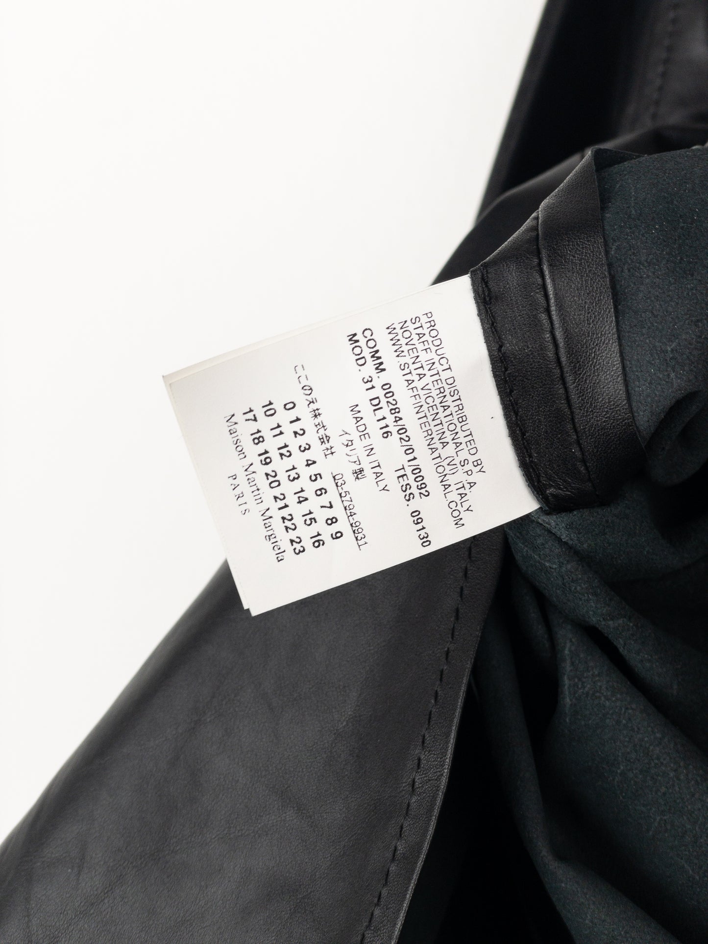 Maison Margiela 2000s Leather Overshirt Tunic Dress
