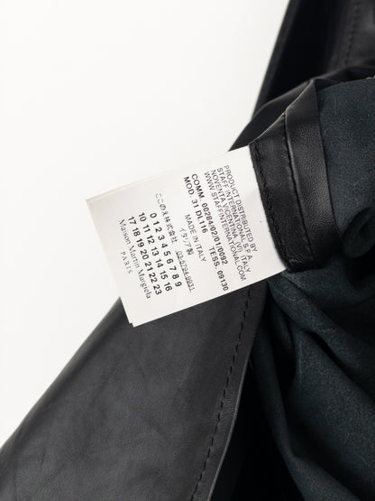 Maison Margiela 2000s Leather Overshirt Tunic Dress