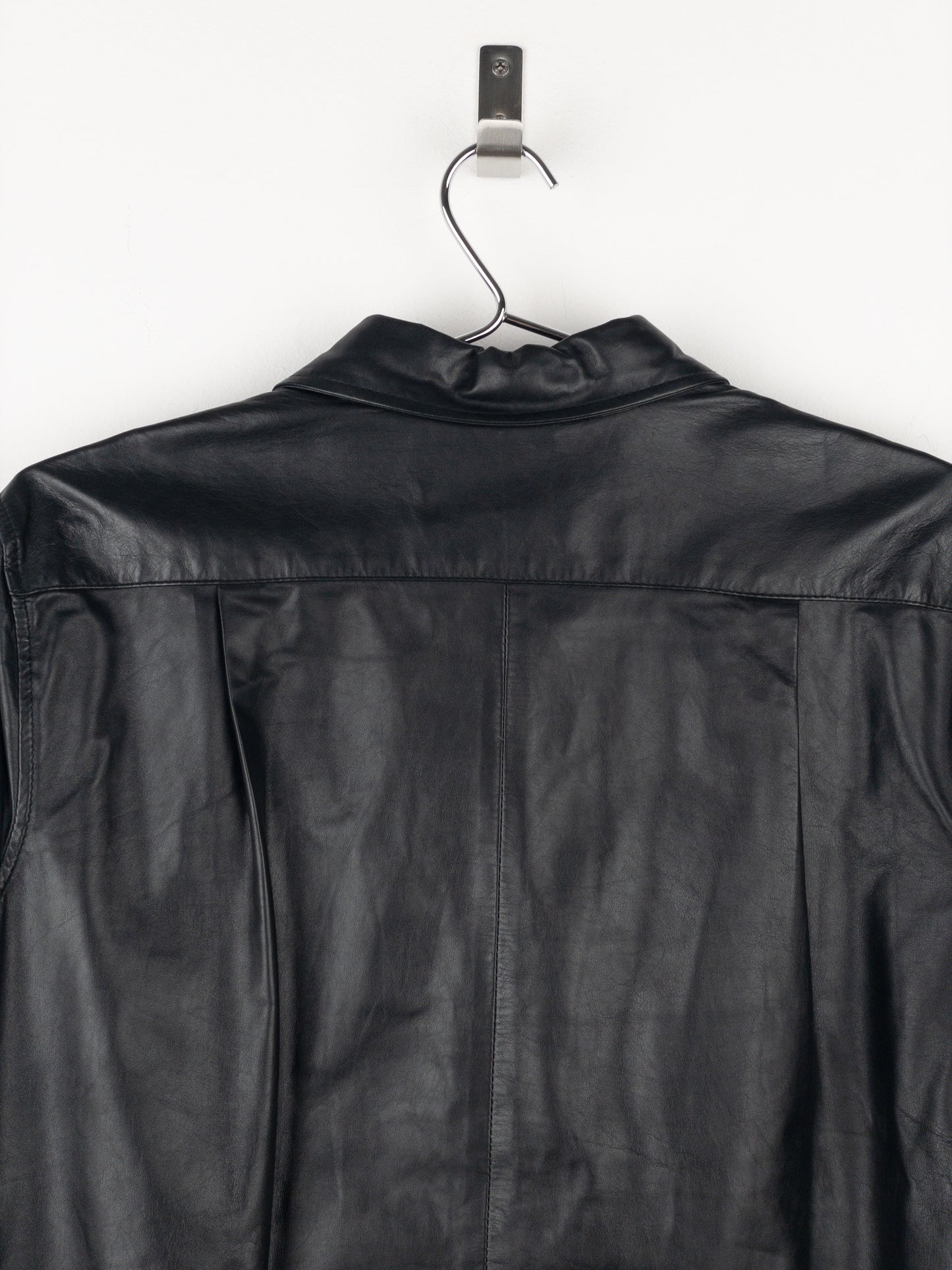 Maison Margiela 2000s Leather Overshirt Tunic Dress