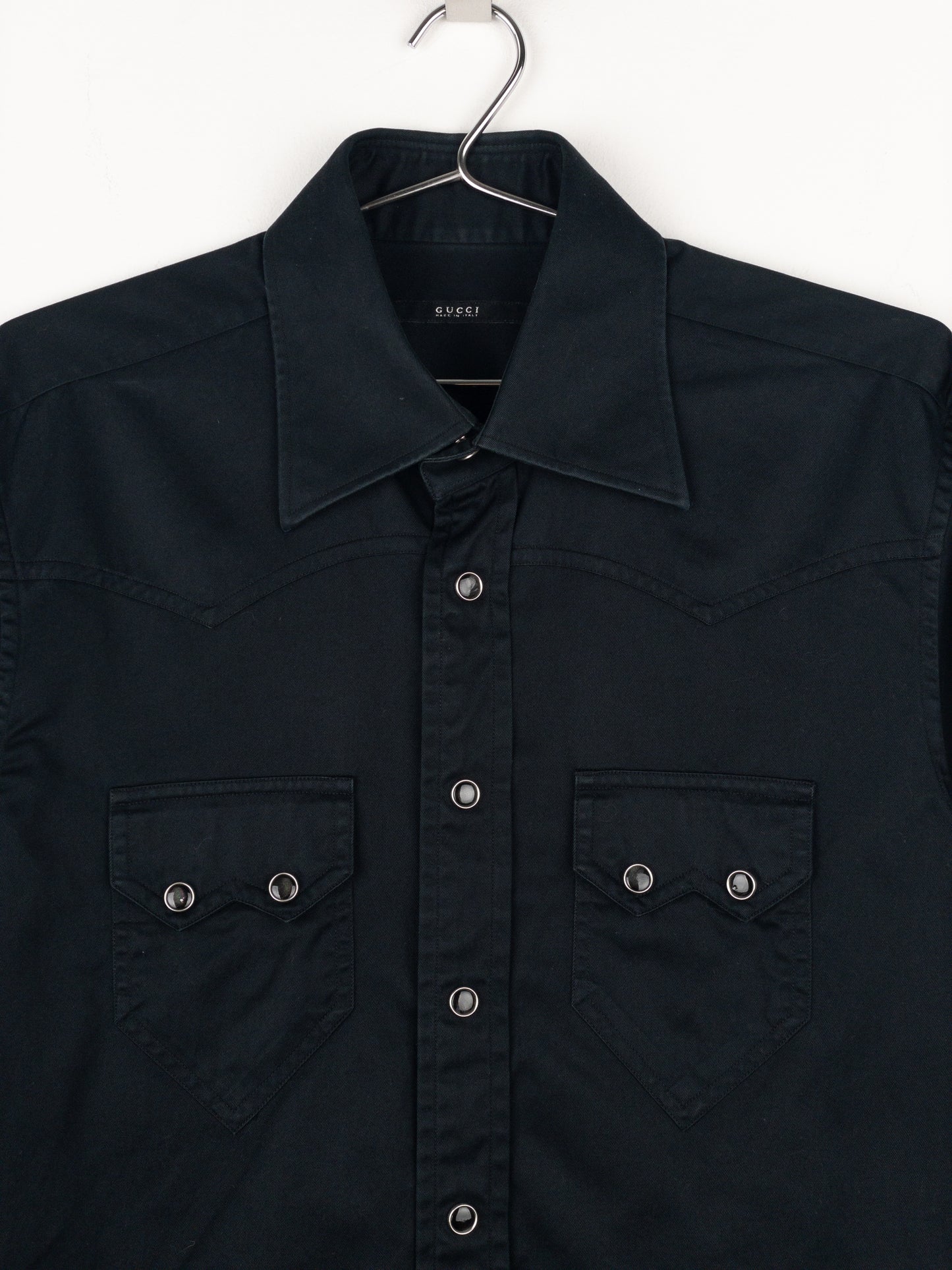 Gucci by Tom Ford SS04 Pearl-Button Cowboy Western Button-Up Shirt