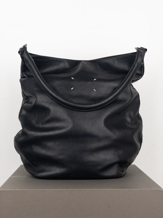 Maison Margiela Leather Hobo Shoulder Tote Bag