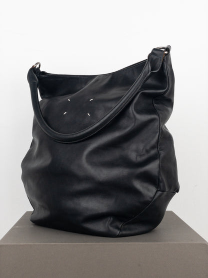 Maison Margiela Leather Hobo Shoulder Tote Bag