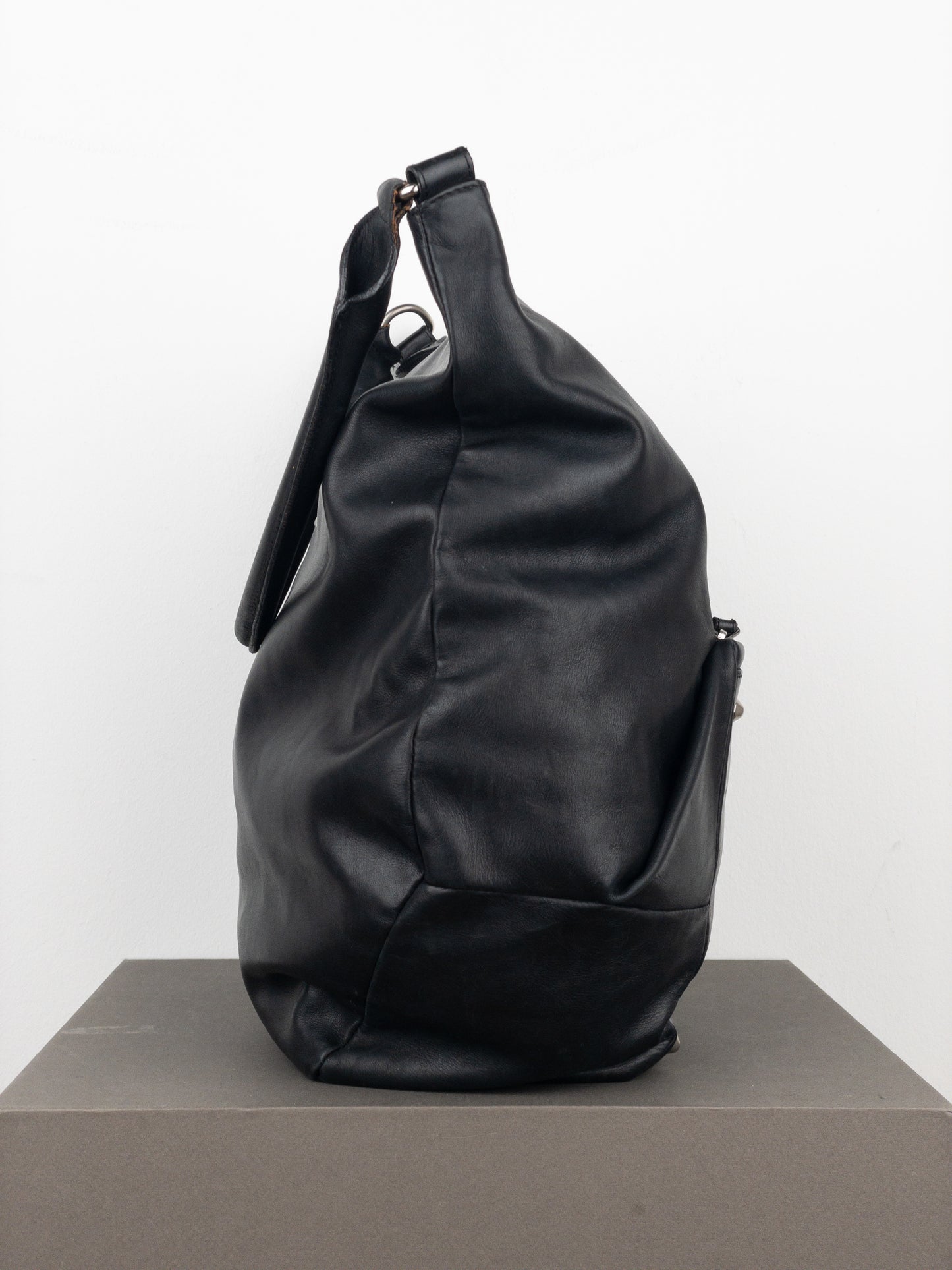 Maison Margiela Leather Hobo Shoulder Tote Bag