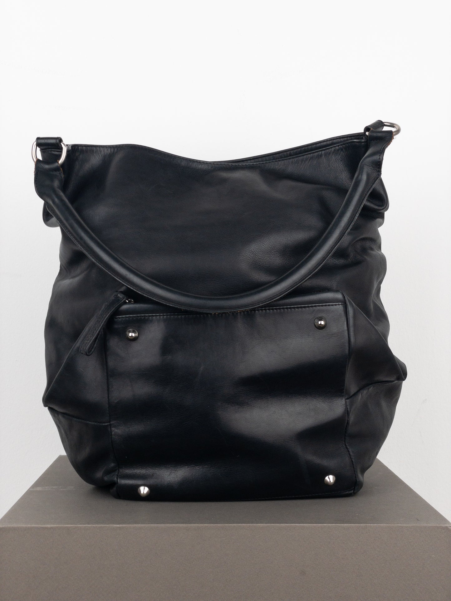 Maison Margiela Leather Hobo Shoulder Tote Bag