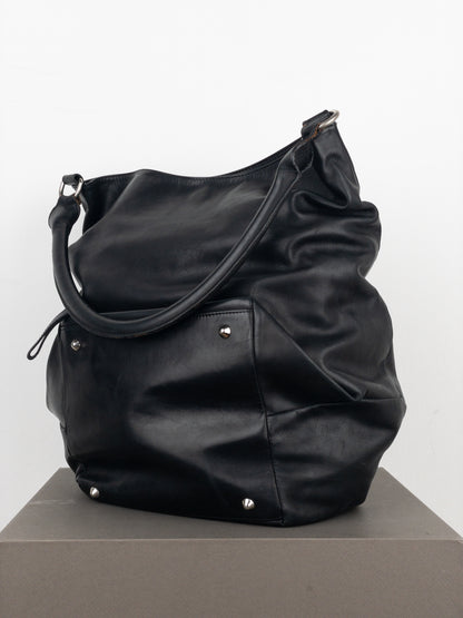 Maison Margiela Leather Hobo Shoulder Tote Bag