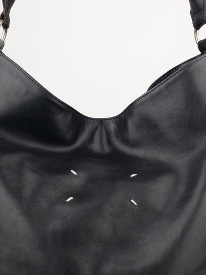 Maison Margiela Leather Hobo Shoulder Tote Bag