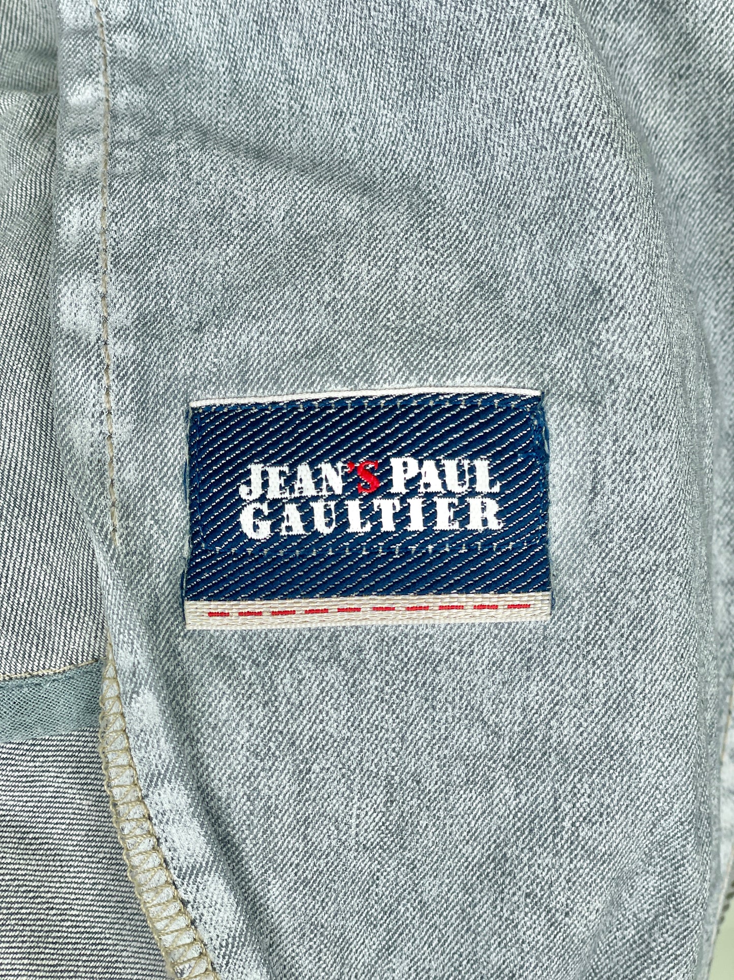 Jean Paul Gaultier 90s Cropped Denim Biker Jacket