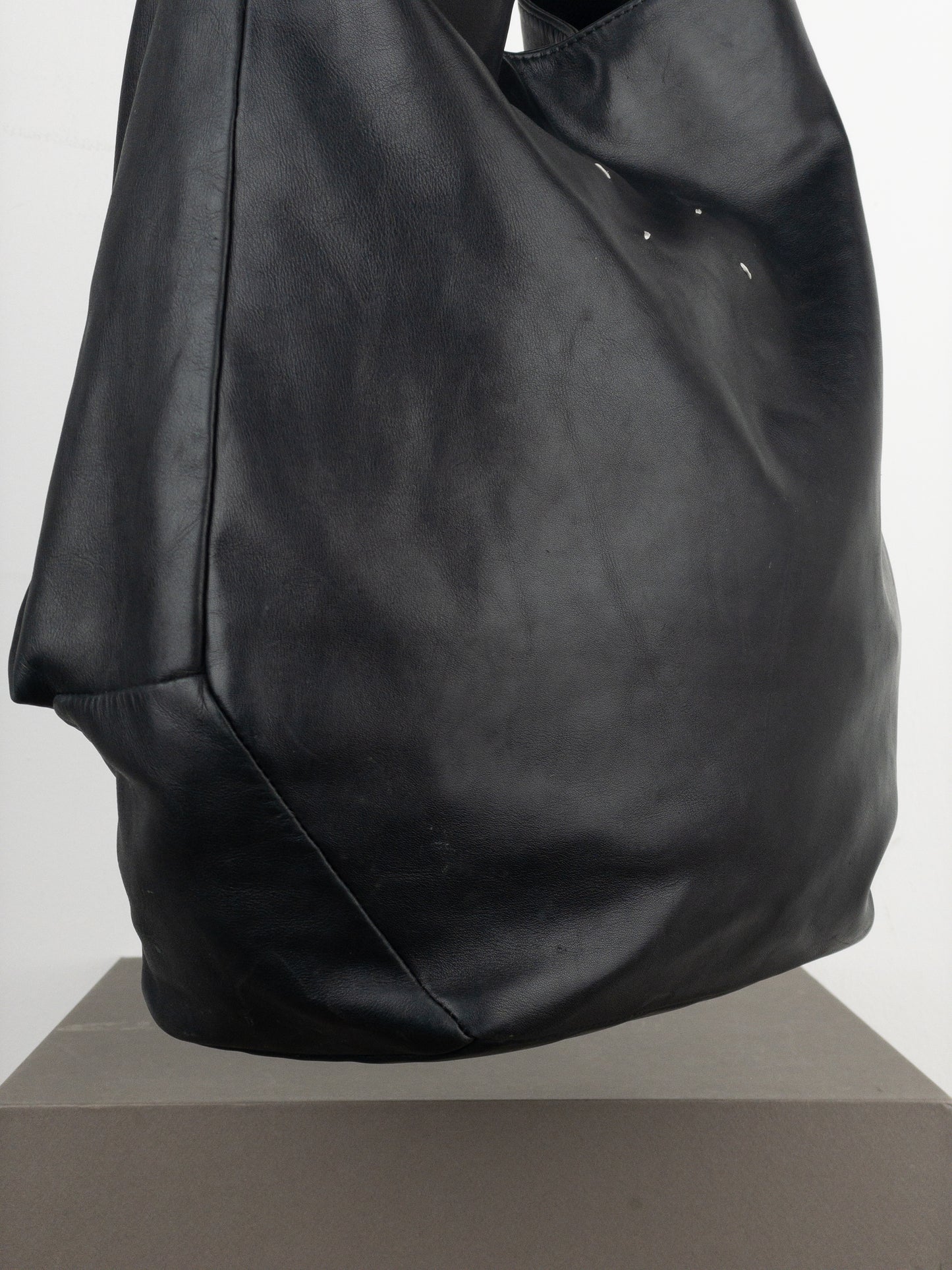 Maison Margiela Leather Hobo Shoulder Tote Bag