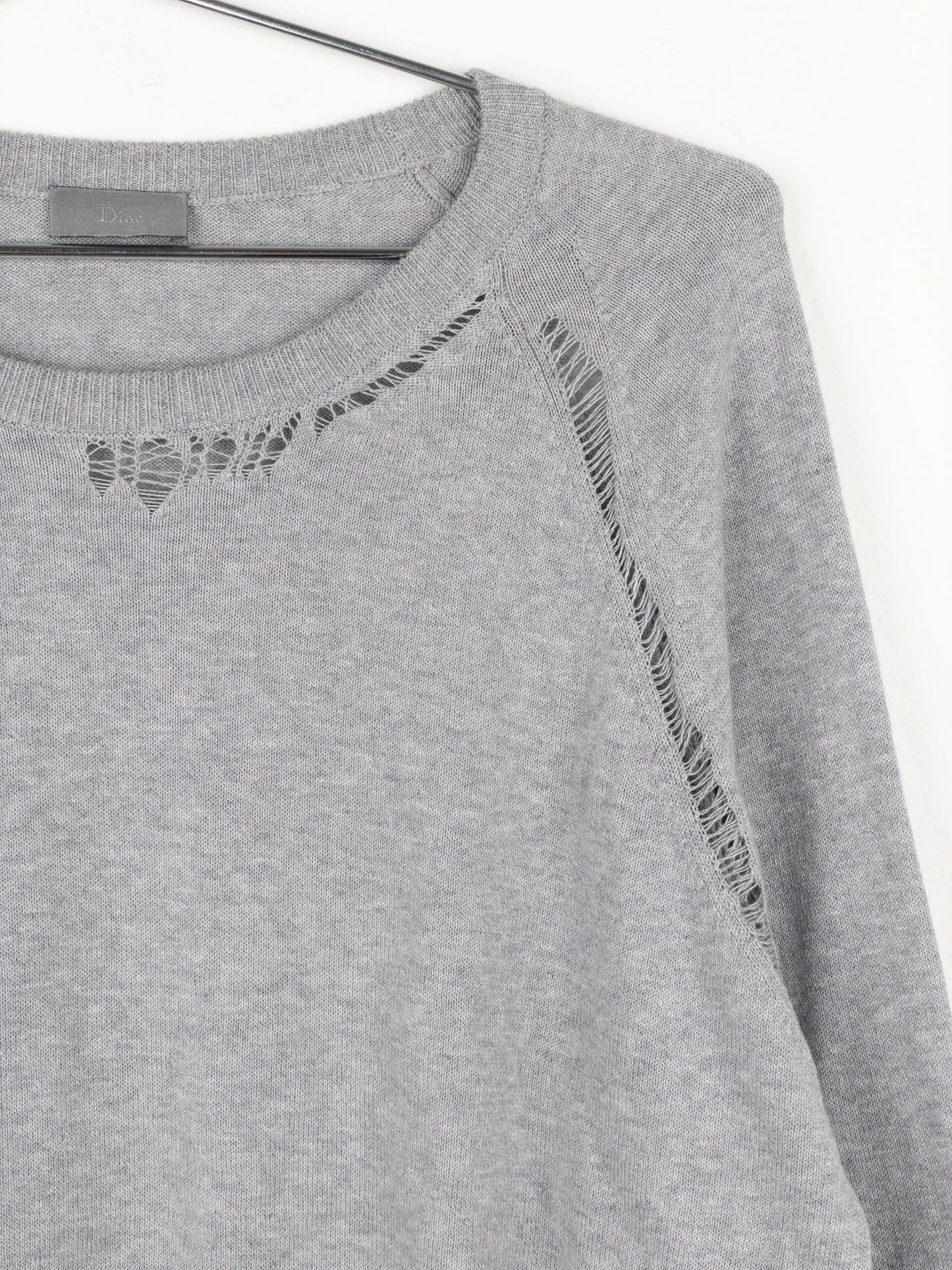 Dior Homme by Kris van Assche SS10 Distressed Knit Sweater