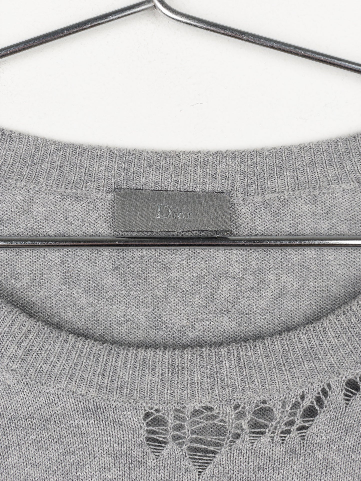 Dior Homme by Kris van Assche SS10 Distressed Knit Sweater