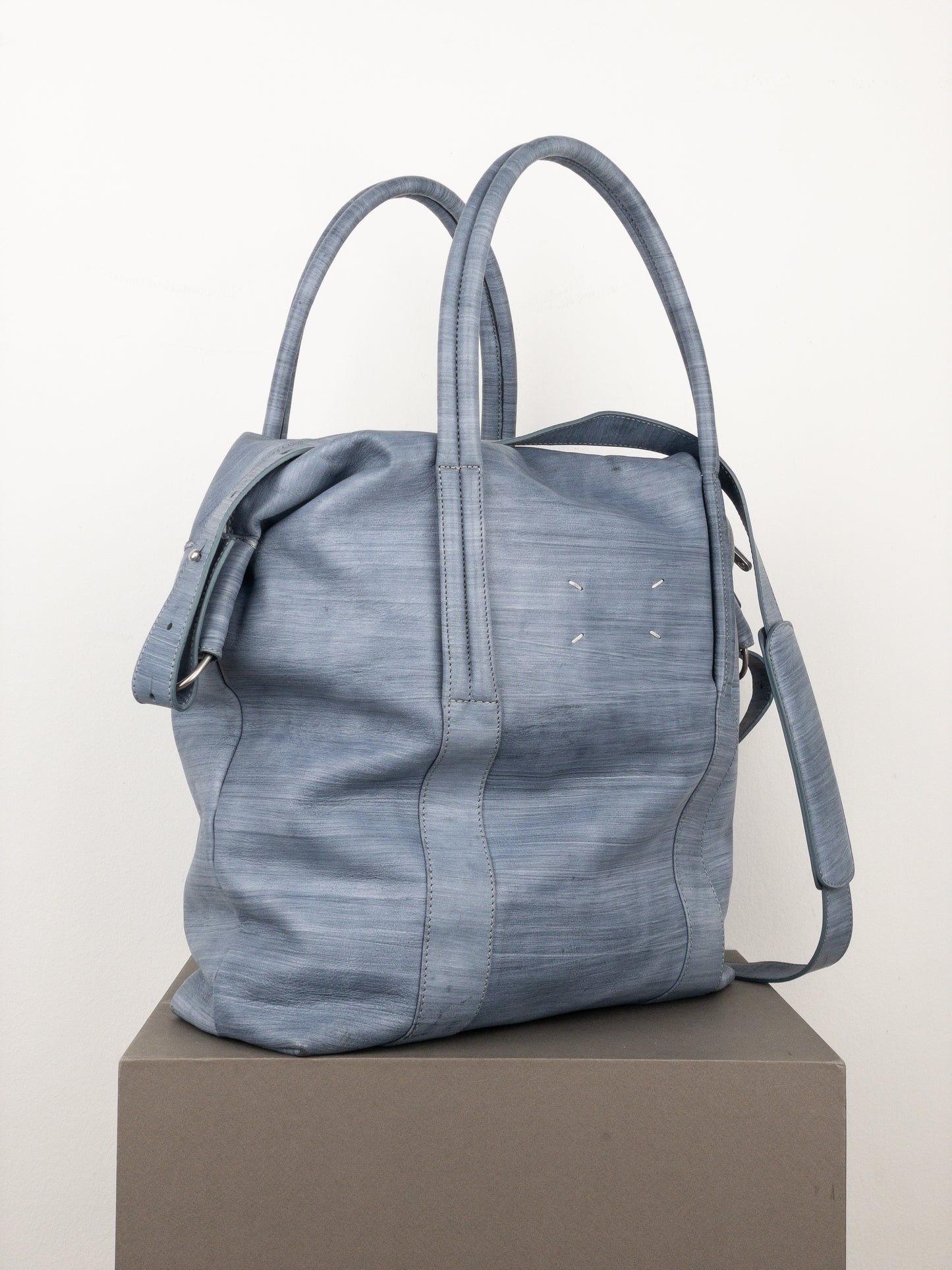 Maison Margiela SS14 Leather Crossbody `Sailor´ Weekend Duffle Bag