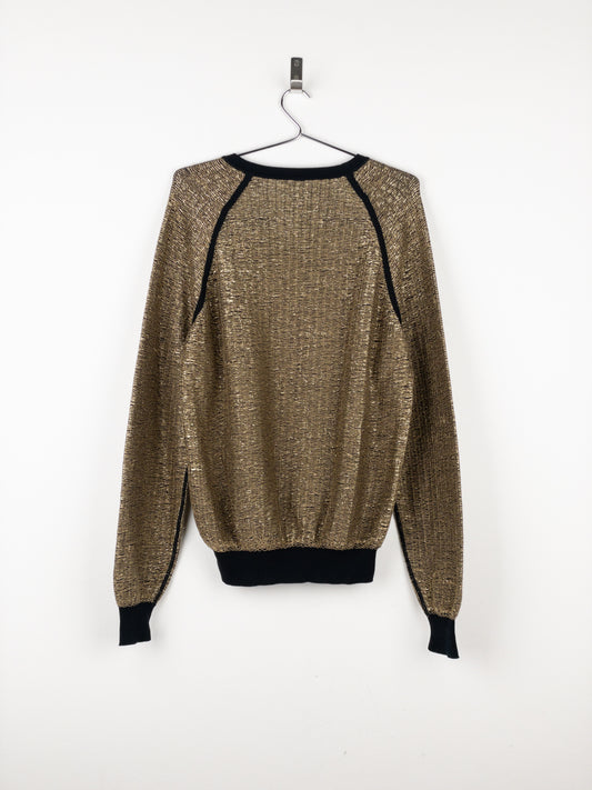 Dior Homme by Kris van Assche SS09 Metallic Gold-Colored Sweater