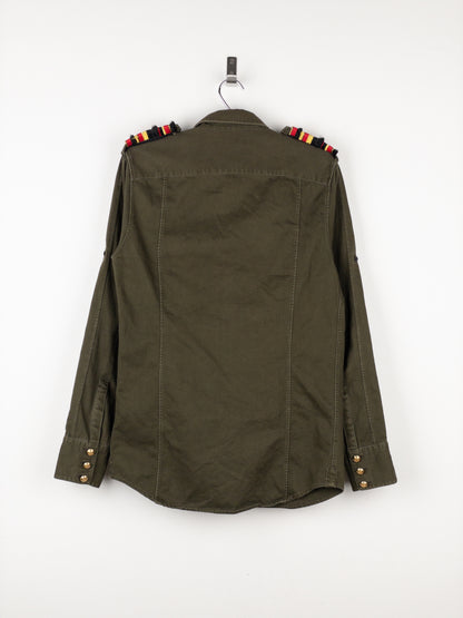 Balmain x H&M AW15 Military Epaulettes Button-Up Shirt