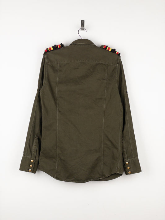 Balmain x H&M AW15 Military Epaulettes Button-Up Shirt