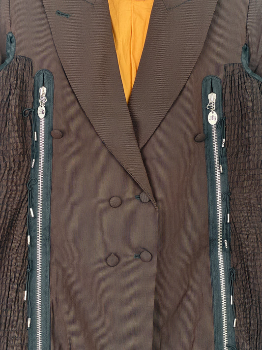 Jean Paul Gaultier AW89 FEMMES ENTRE ELLES Bondage Multi-Zipper Blazer – photo 5