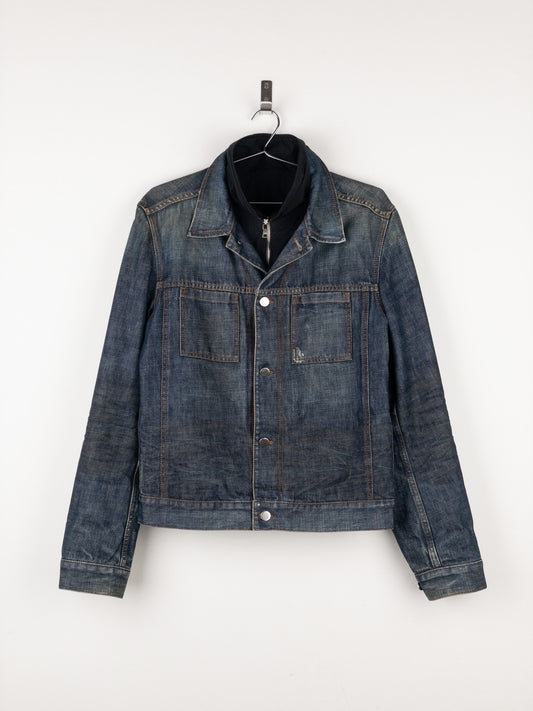Prada AW05 Lined Denim Trucker Jacket