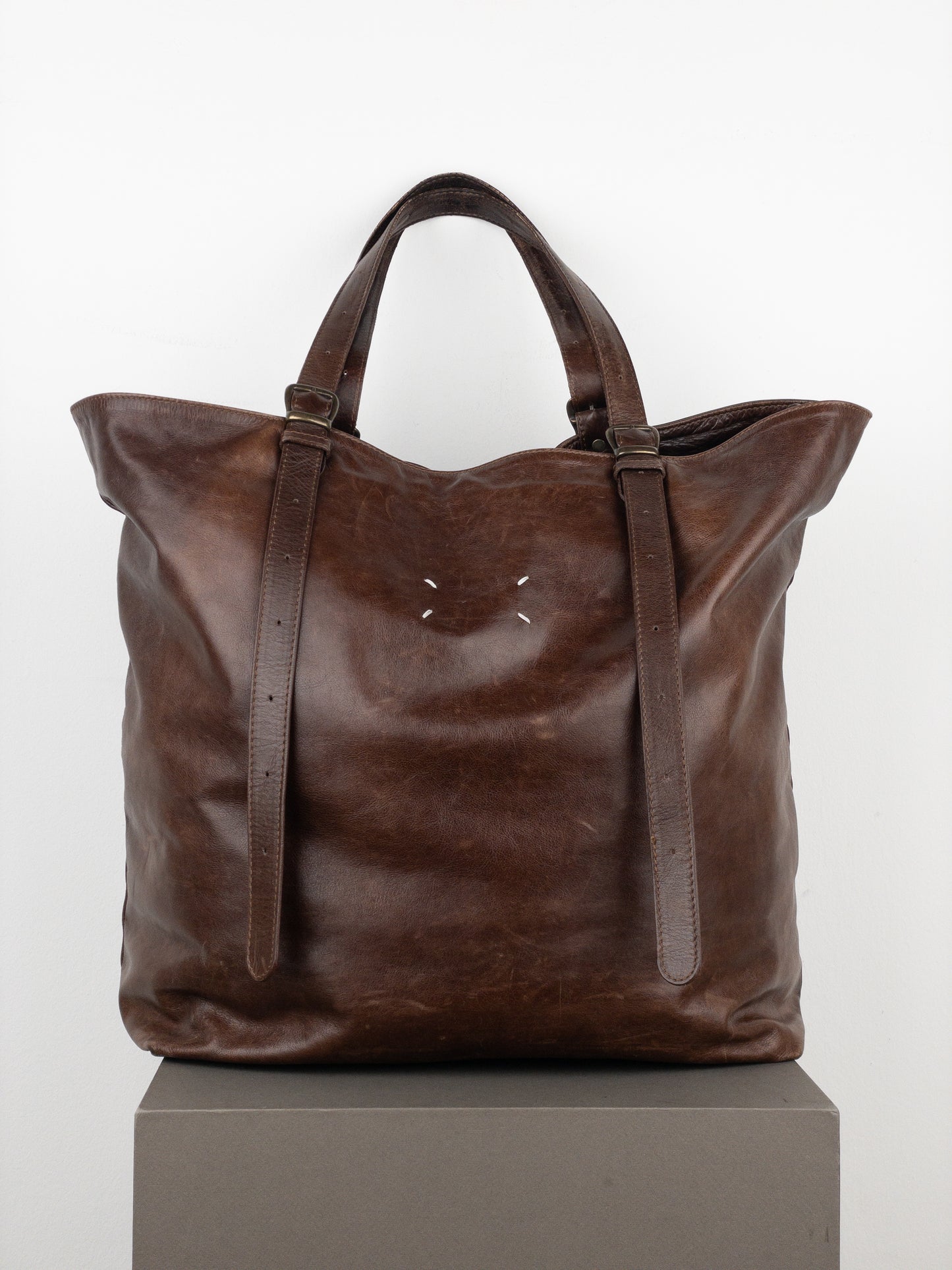 Maison Margiela Large Leather Shopper Tote Bag