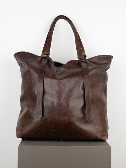 Maison Margiela Large Leather Shopper Tote Bag