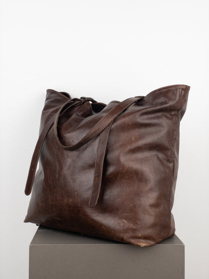 Maison Margiela Large Leather Shopper Tote Bag