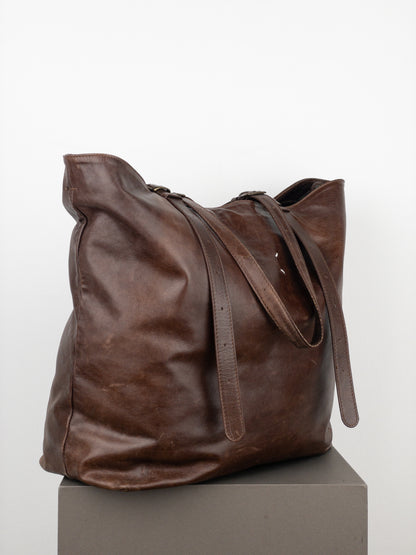 Maison Margiela Large Leather Shopper Tote Bag