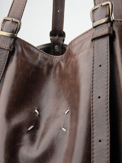 Maison Margiela Large Leather Shopper Tote Bag
