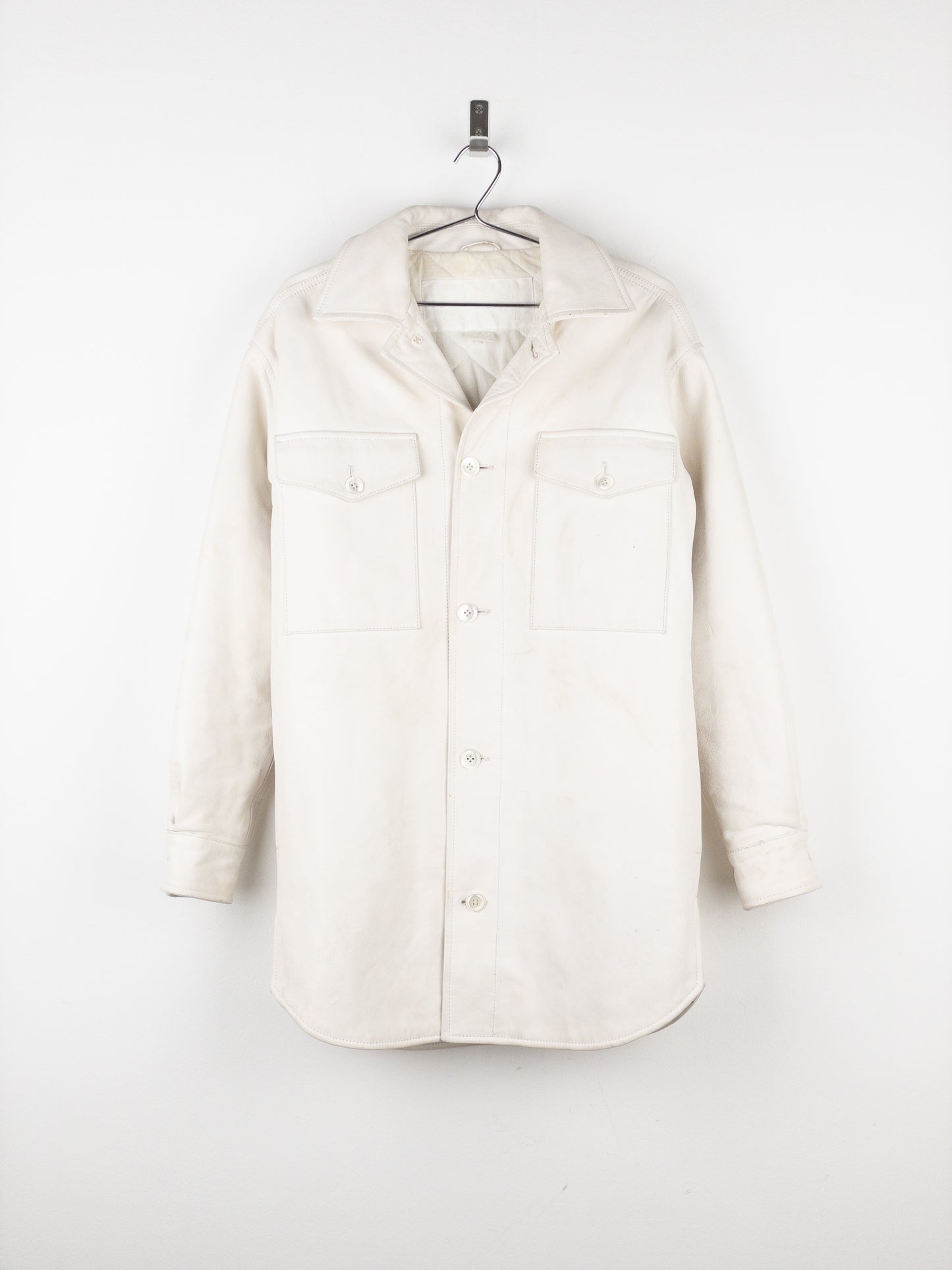 Maison Margiela x H&M SS12 Padded Leather Overshirt Jacket
