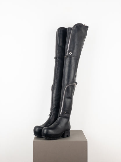 Rick Owens SS21 'Phlegethon' Bauhaus Ballast Wader Boots