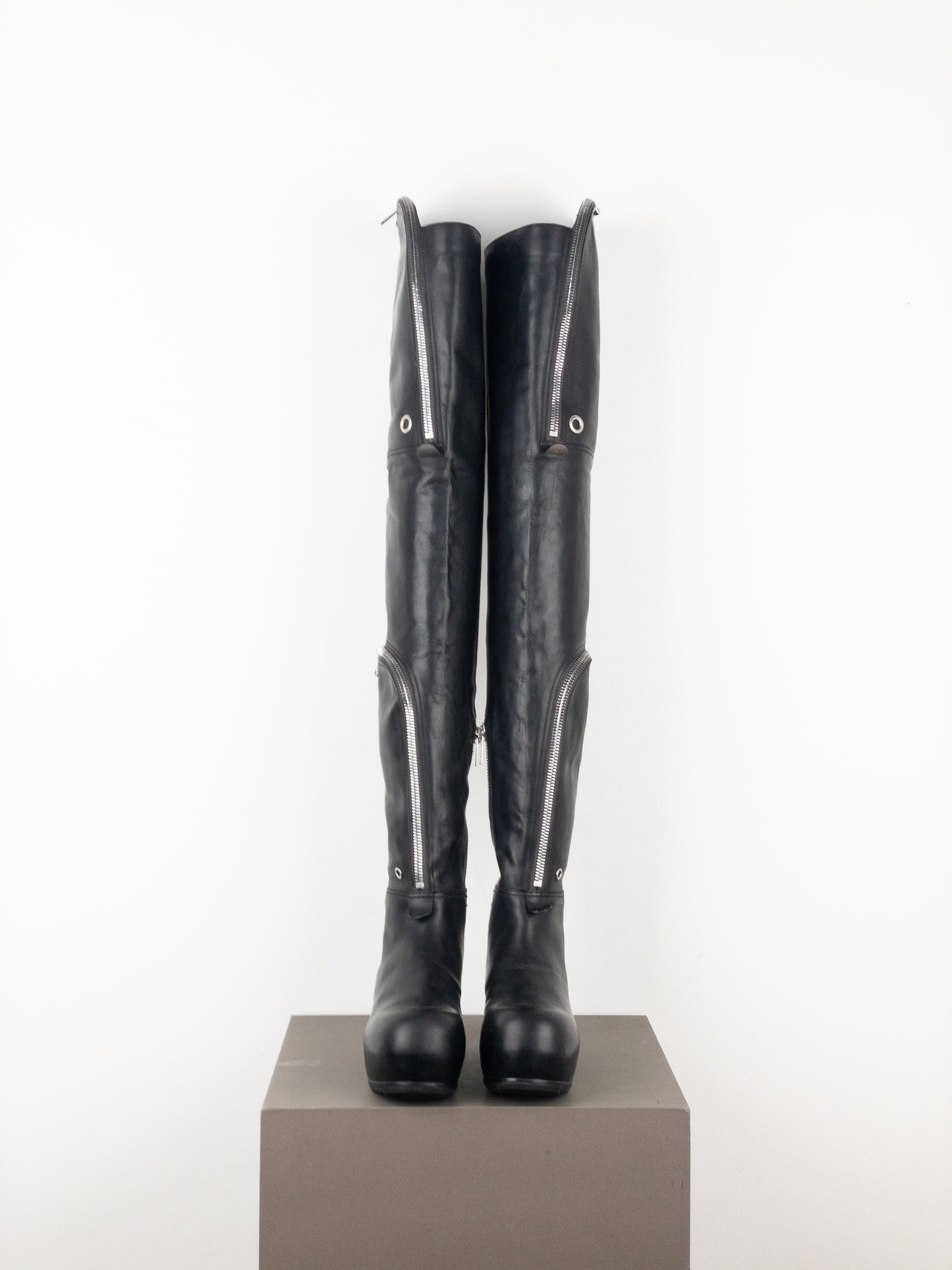 Rick Owens SS21 'Phlegethon' Bauhaus Ballast Wader Boots