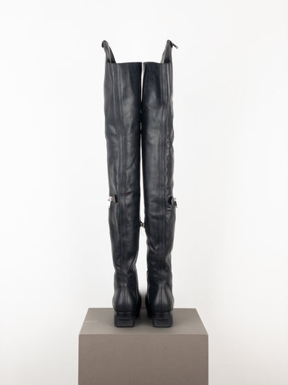 Rick Owens SS21 'Phlegethon' Bauhaus Ballast Wader Boots