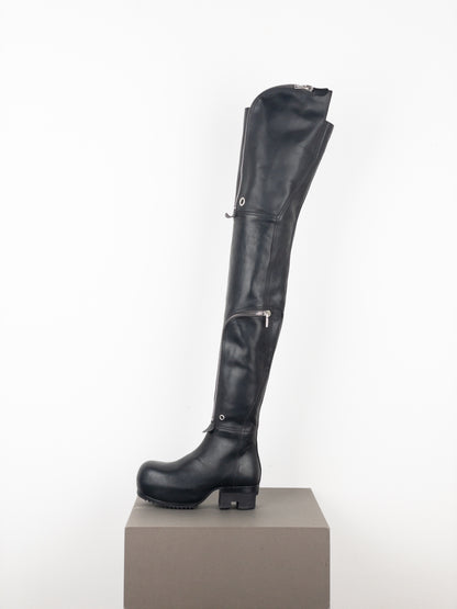 Rick Owens SS21 'Phlegethon' Bauhaus Ballast Wader Boots