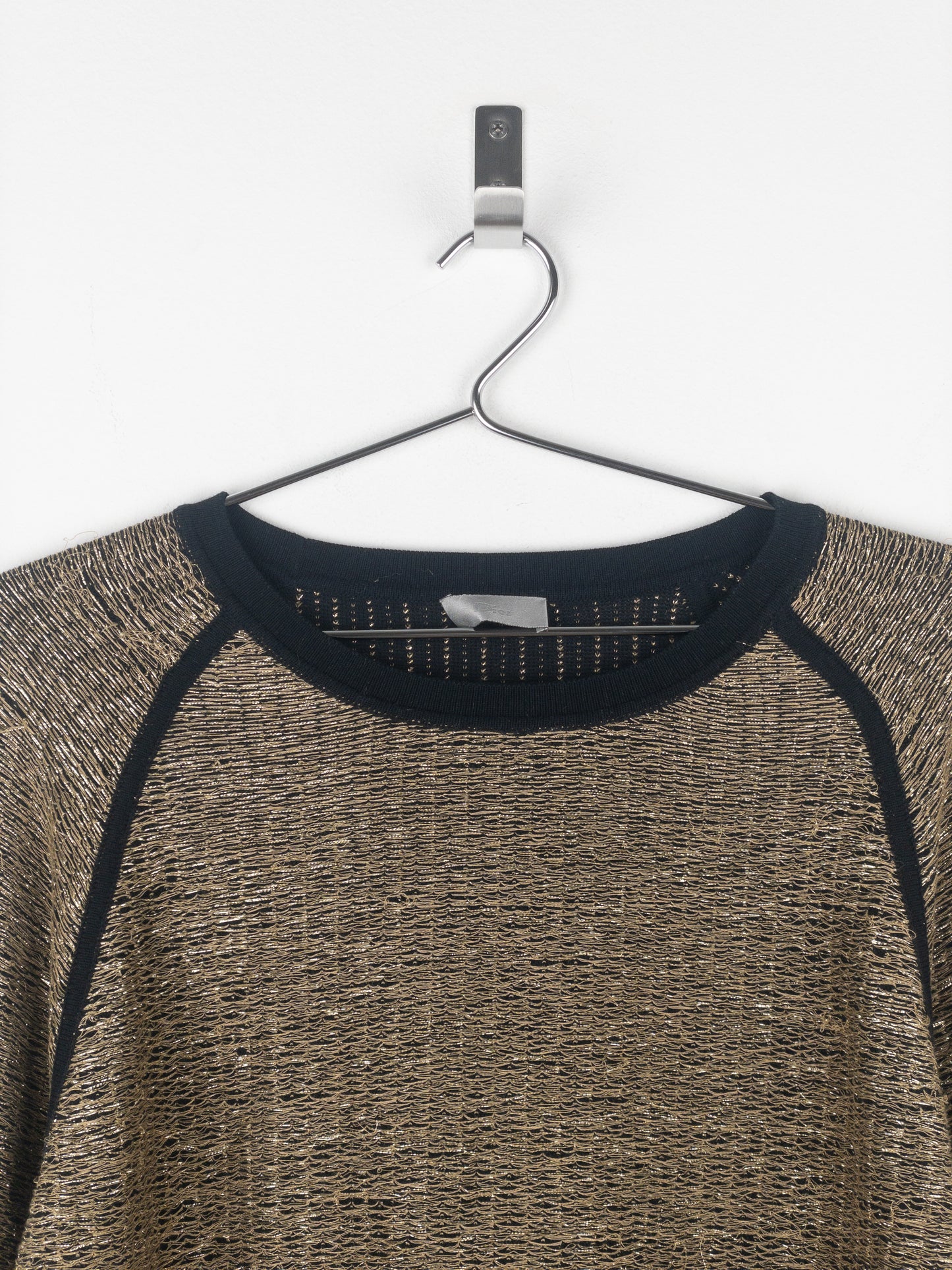 Dior Homme by Kris van Assche SS09 Metallic Gold-Colored Sweater