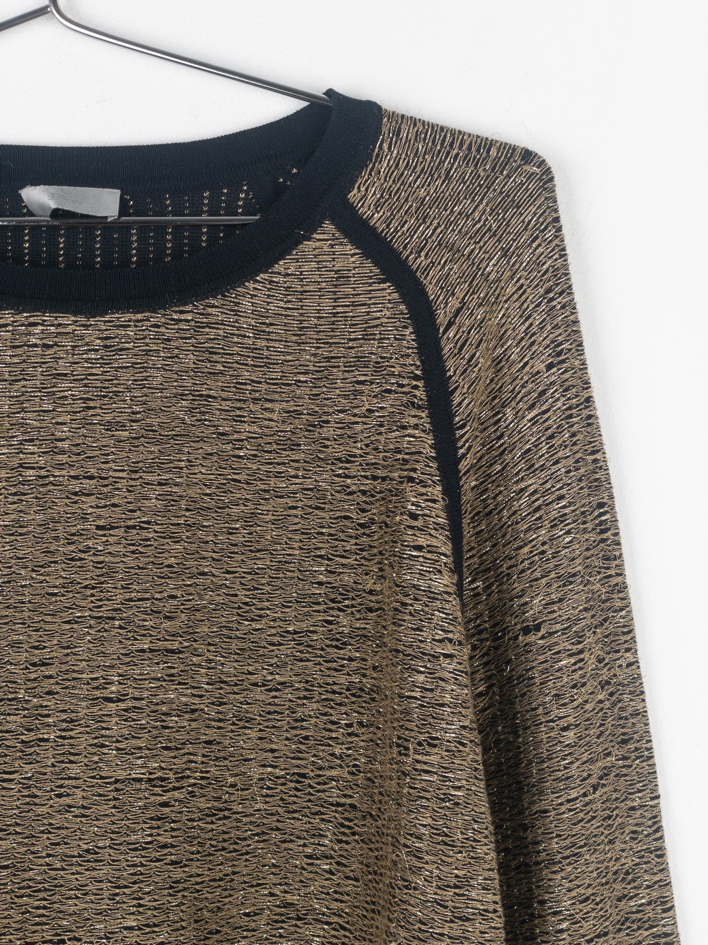 Dior Homme by Kris van Assche SS09 Metallic Gold-Colored Sweater