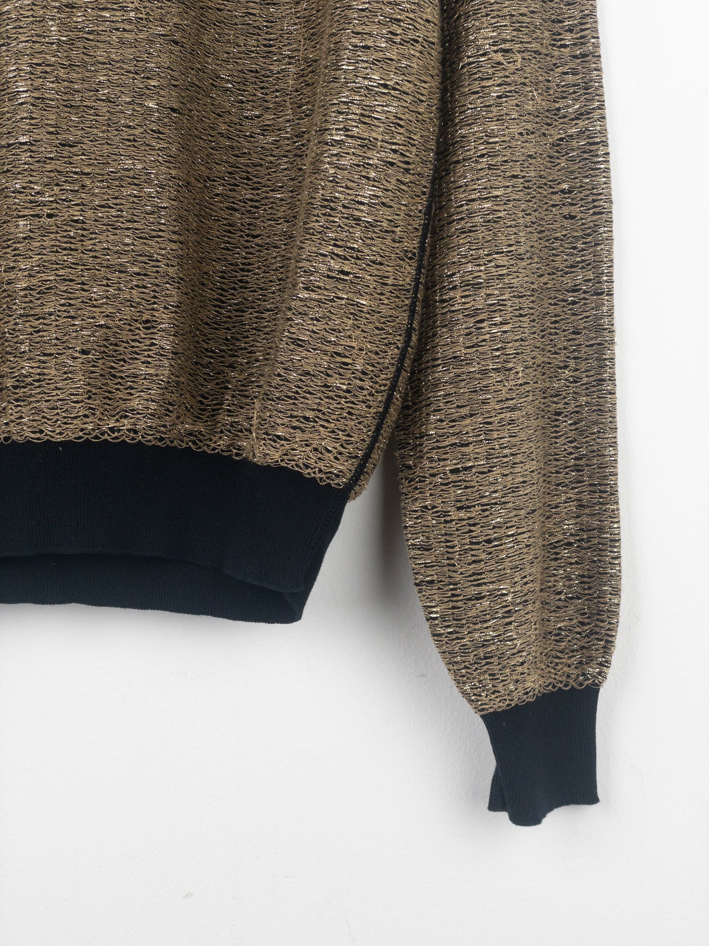 Dior Homme by Kris van Assche SS09 Metallic Gold-Colored Sweater