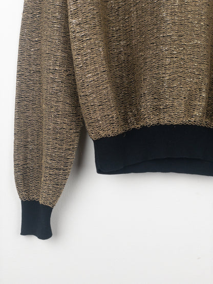 Dior Homme by Kris van Assche SS09 Metallic Gold-Colored Sweater