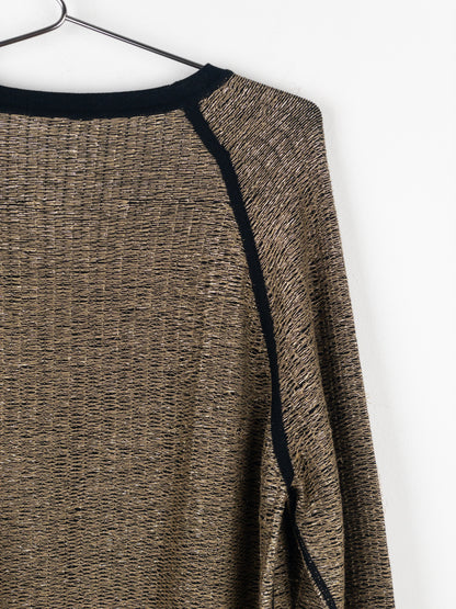 Dior Homme by Kris van Assche SS09 Metallic Gold-Colored Sweater