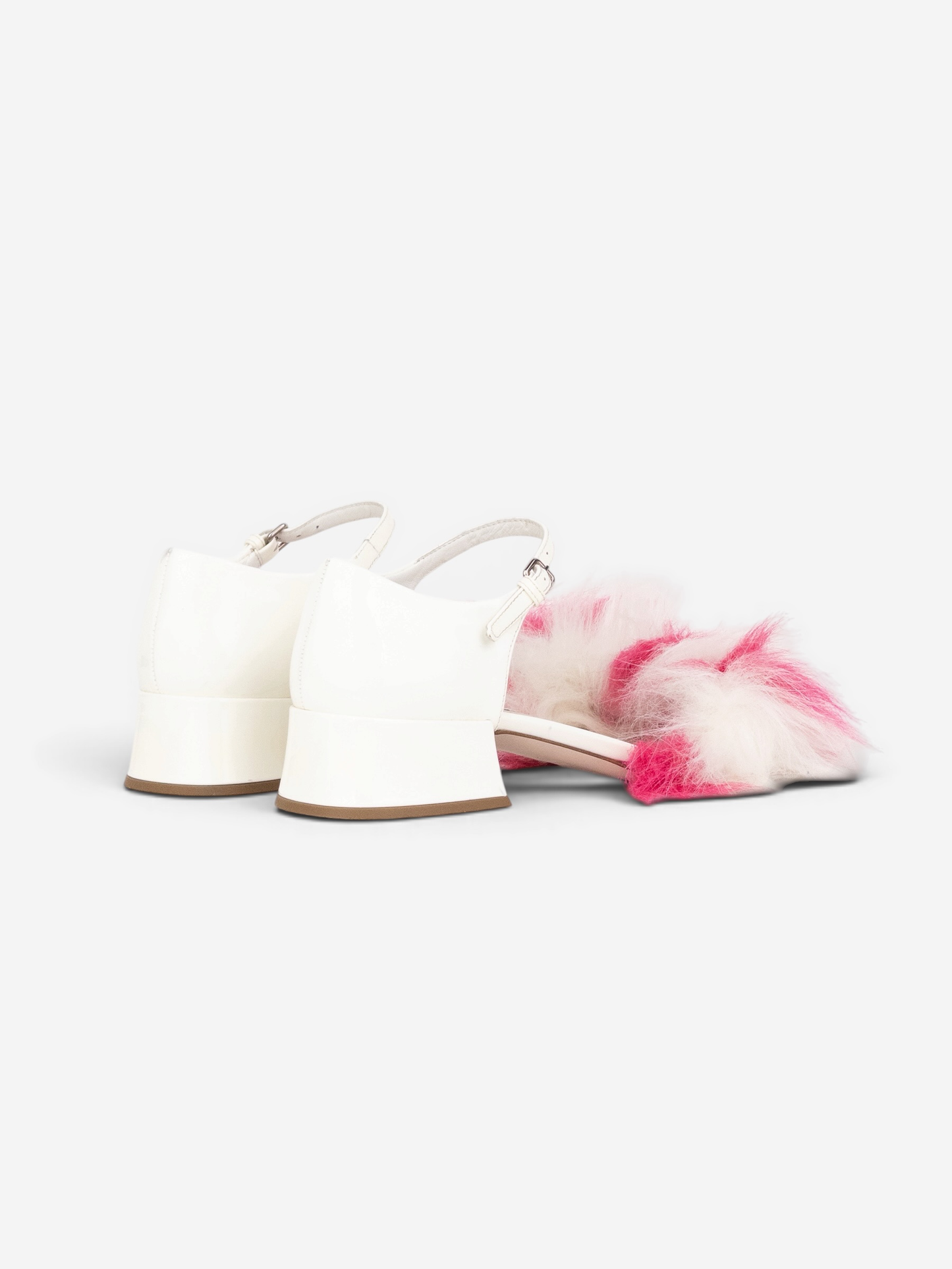Miu Miu AW17 Open Toe Faux-Fur Sandal Heels – photo 2