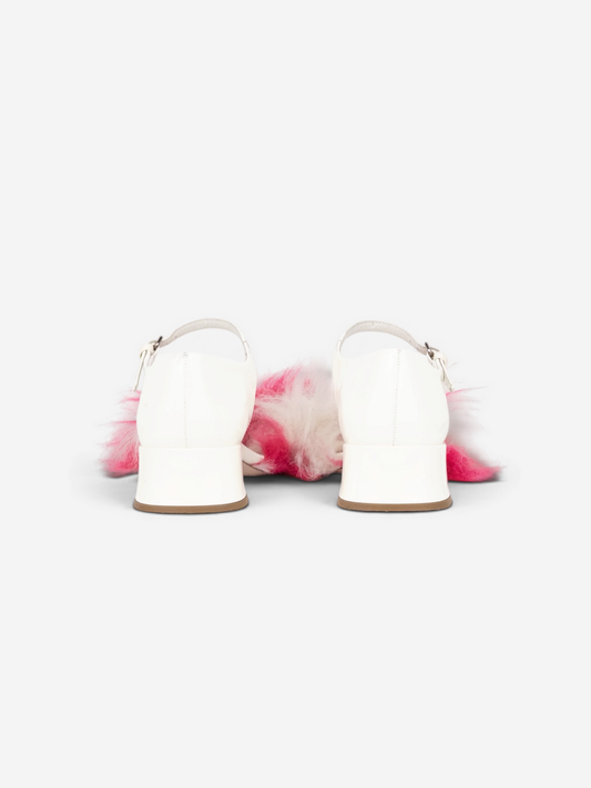 Miu Miu AW17 Open Toe Faux-Fur Sandal Heels – photo 6