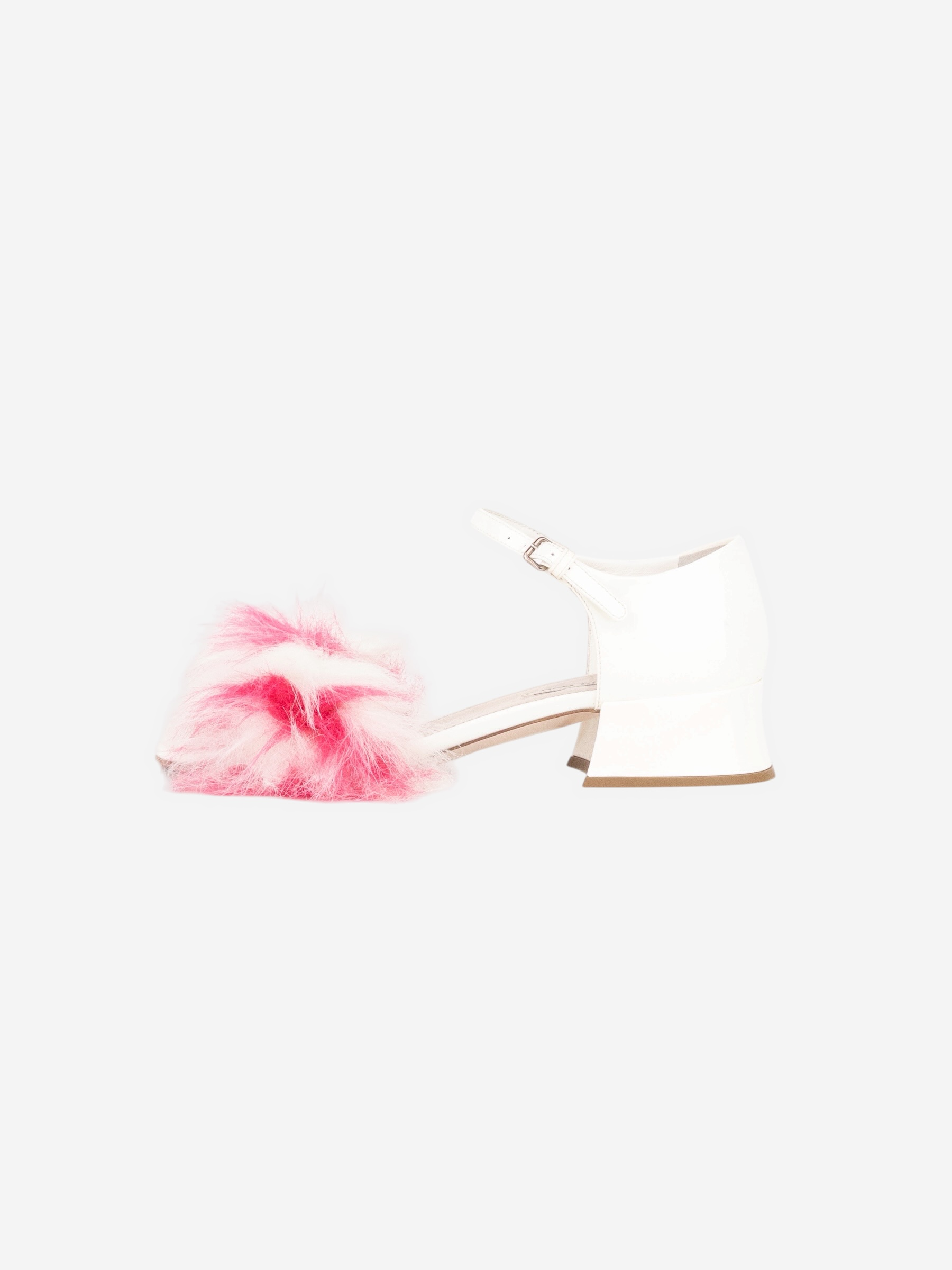Miu Miu AW17 Open Toe Faux-Fur Sandal Heels – photo 3
