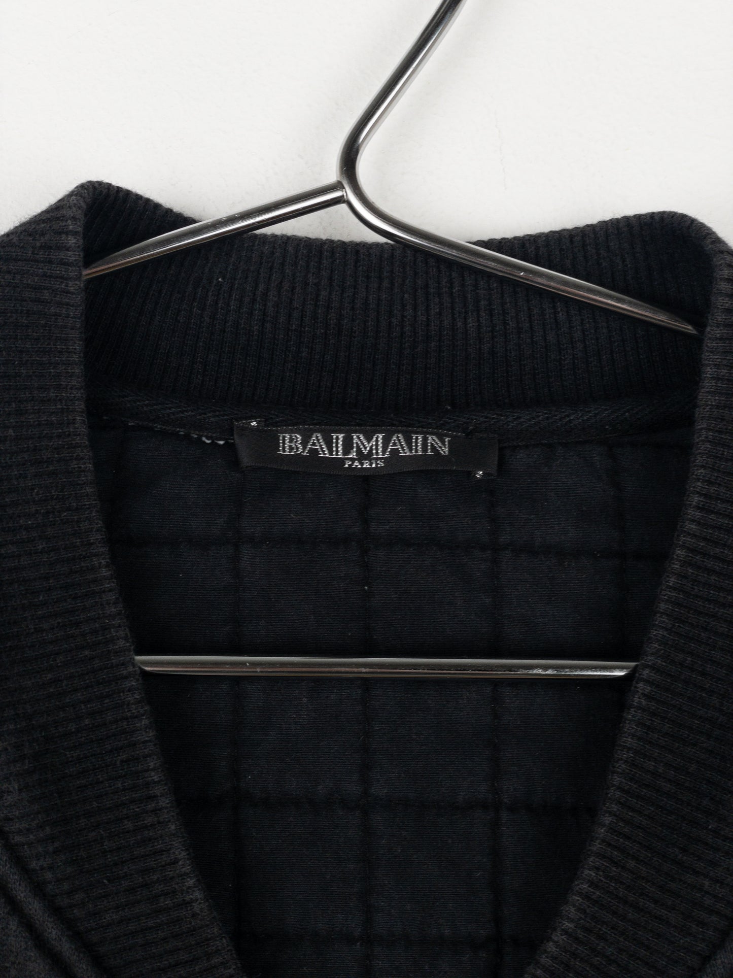 Balmain by Olivier Rousteing SS14 Belted Sweatshirt Biker Jacket
