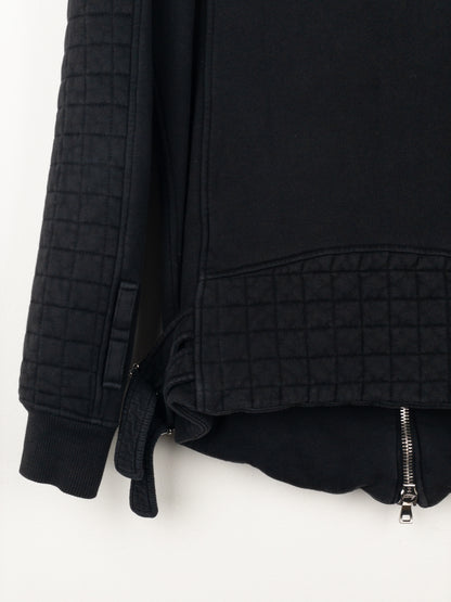 Balmain by Olivier Rousteing SS14 Belted Sweatshirt Biker Jacket