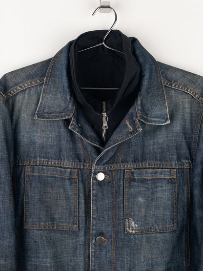 Prada AW05 Lined Denim Trucker Jacket