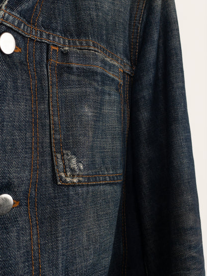 Prada AW05 Lined Denim Trucker Jacket