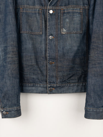 Prada AW05 Lined Denim Trucker Jacket