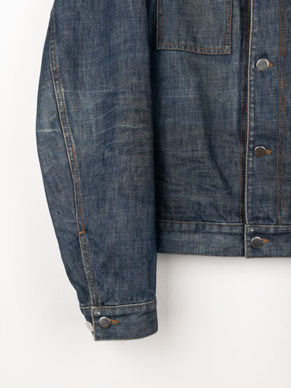 Prada AW05 Lined Denim Trucker Jacket