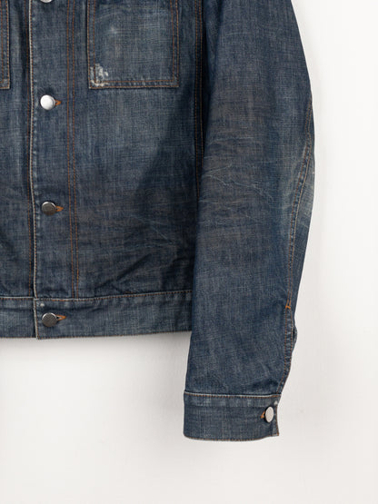 Prada AW05 Lined Denim Trucker Jacket