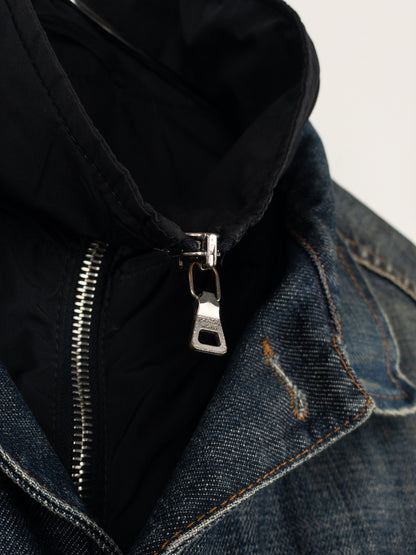 Prada AW05 Lined Denim Trucker Jacket