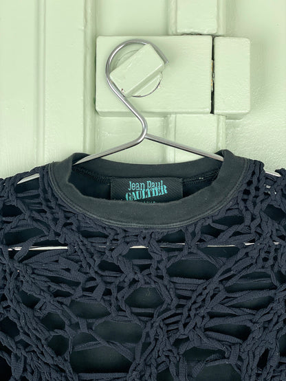 Jean Paul Gaultier 90s Spiderweb-Knit Mesh Longsleeve