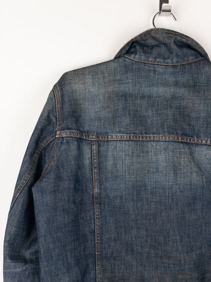Prada AW05 Lined Denim Trucker Jacket