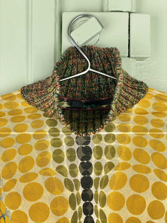 Jean Paul Gaultier AW95 `Cyberdot´ Vasarely-Print Mesh Turtleneck Longsleeve – photo 3