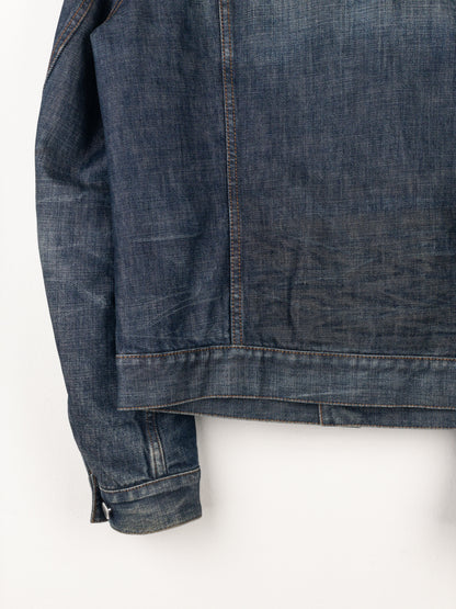 Prada AW05 Lined Denim Trucker Jacket